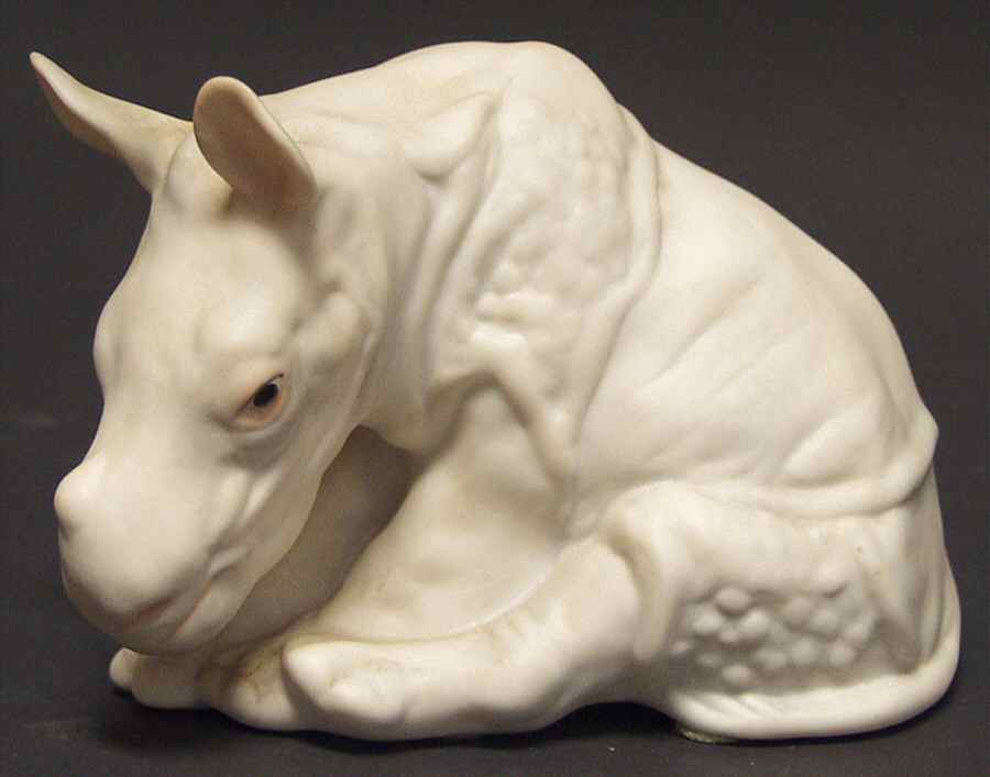 Cybis Figurines Monday, Baby Rhino - No Box by Cybis-1