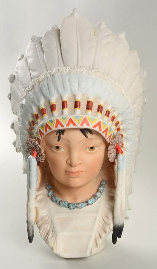 Cybis Figurines Little Eagle - Bust - No Box by Cybis-1