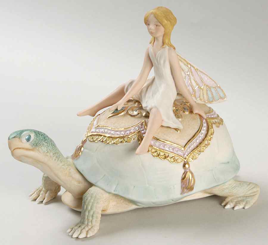 Cybis Figurines Marigold On Turtle - No Box by Cybis-1