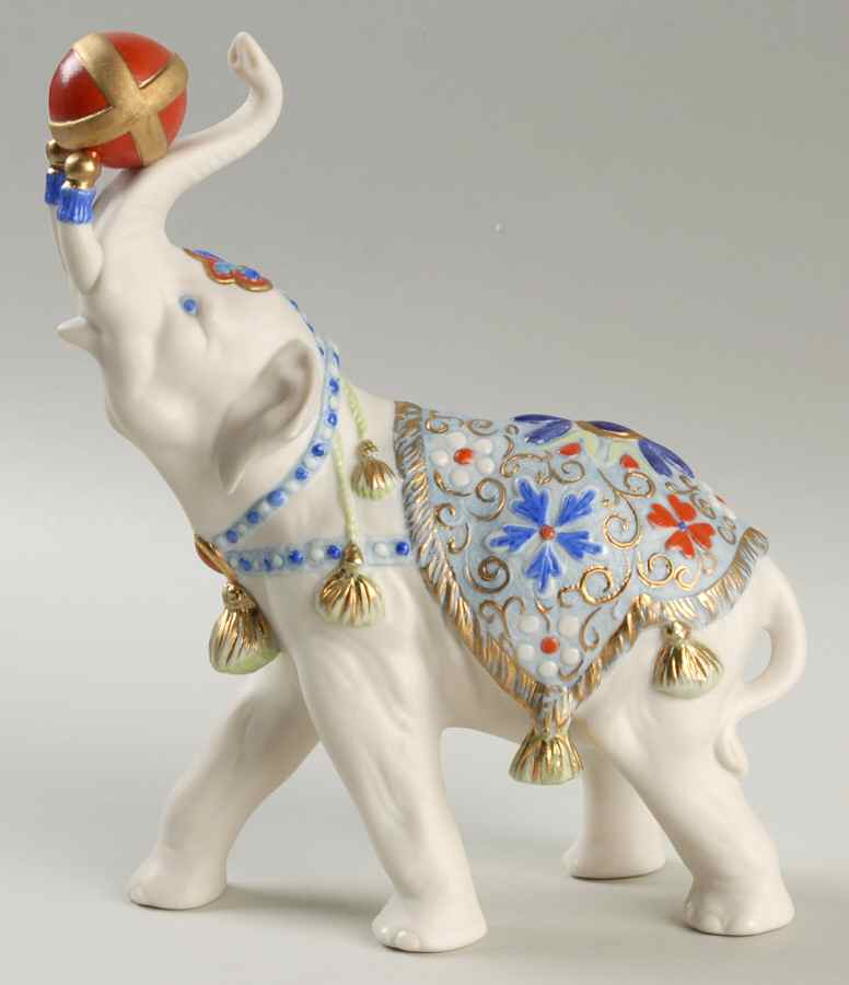 Cybis Figurines Elephant-Alexander-Circus (Red Ball) - No Box by Cybis-1
