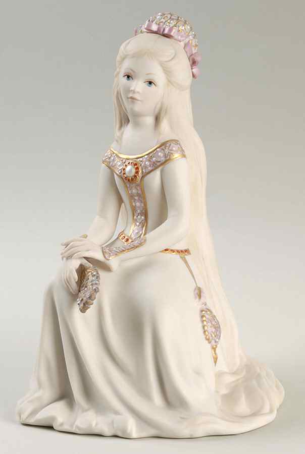 Cybis Figurines Rapunzel-Pink-With Mirror - No Box by Cybis-1