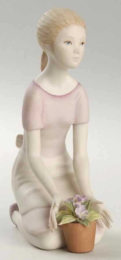 Cybis Figurines Rebecca-Girl With Flower - No Box by Cybis-1