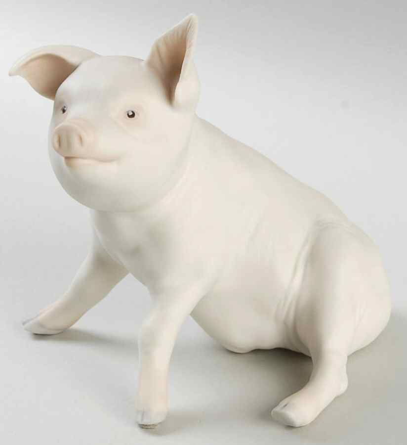 Cybis Figurines Pig-Plato - No Box by Cybis-1