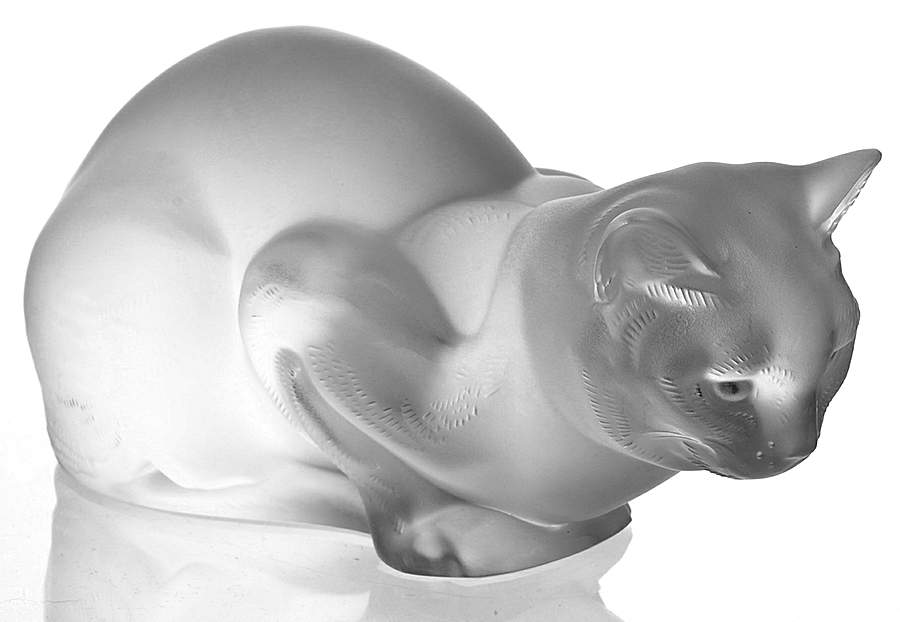Animals-Domestic Cat Crouching - Boxed by Lalique-1