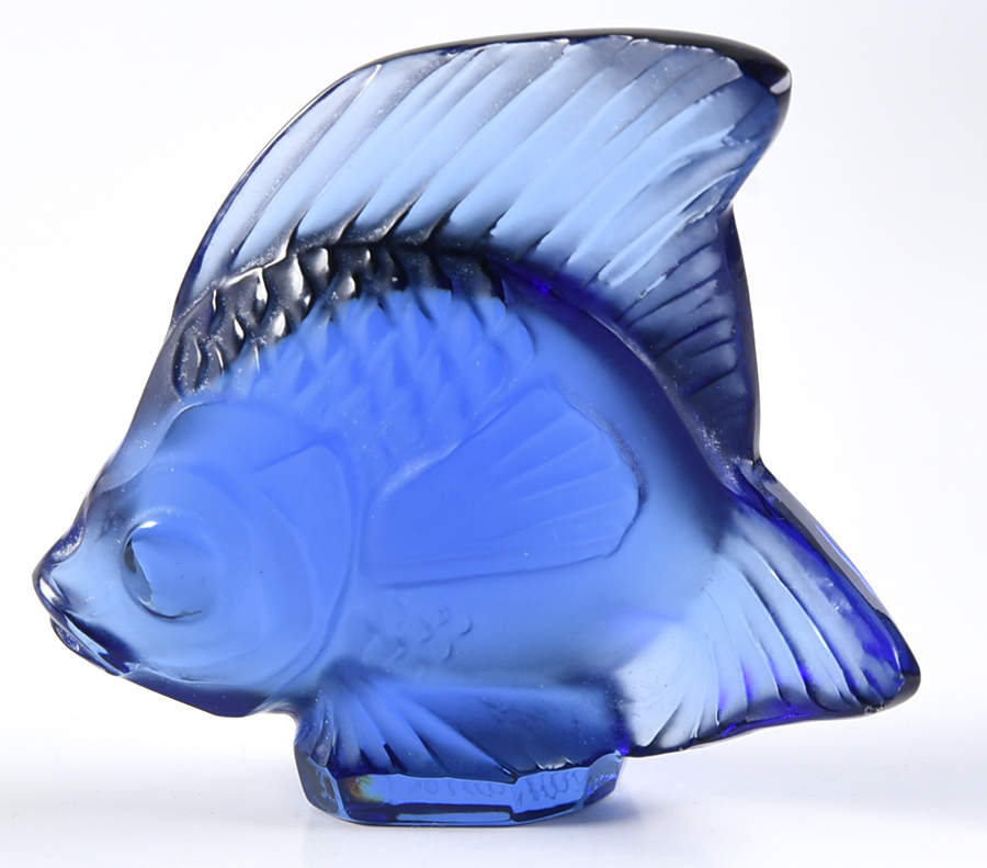 Aquarium Fish Fish - Sapphire Blue - Boxed by Lalique-1