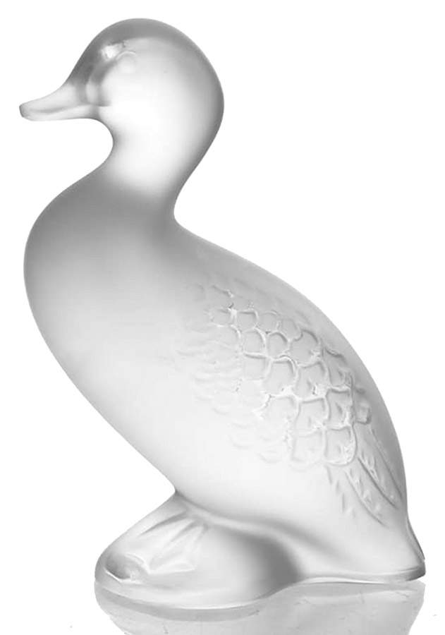Birds Happy Duck - Clear - Boxed by Lalique-1