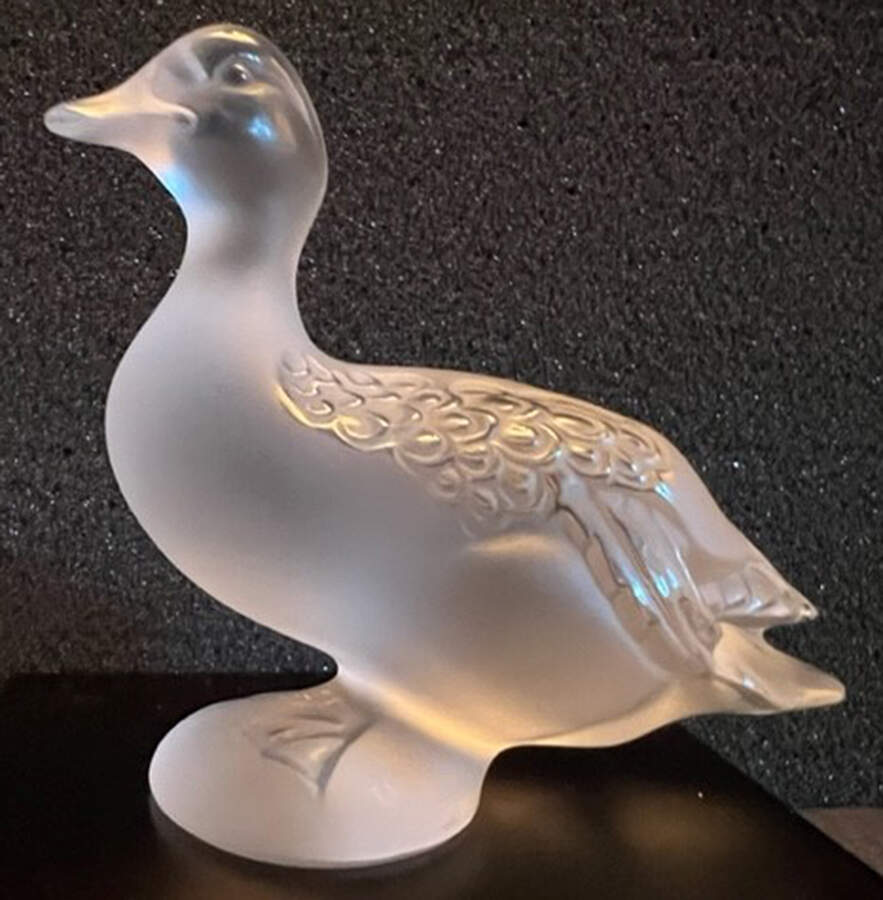 Birds Mother Duck - Clear - Boxed by Lalique-1