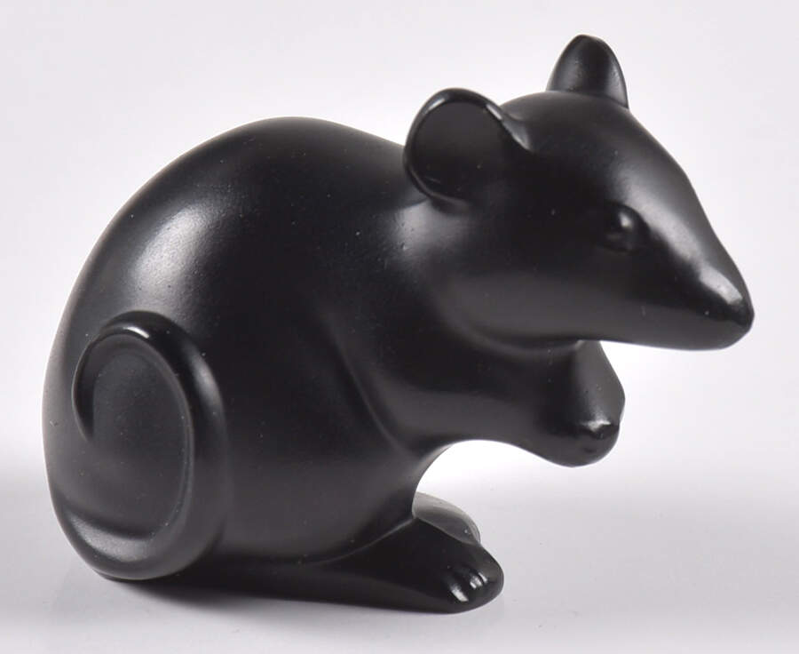 Animals-Domestic Mouse - Black - Boxed by Lalique-1