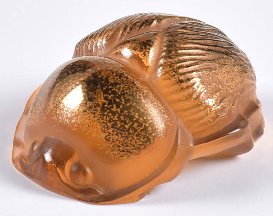 Insects & Butterflies Scarab Altise- Orange/Bronze - No Box by Lalique-1