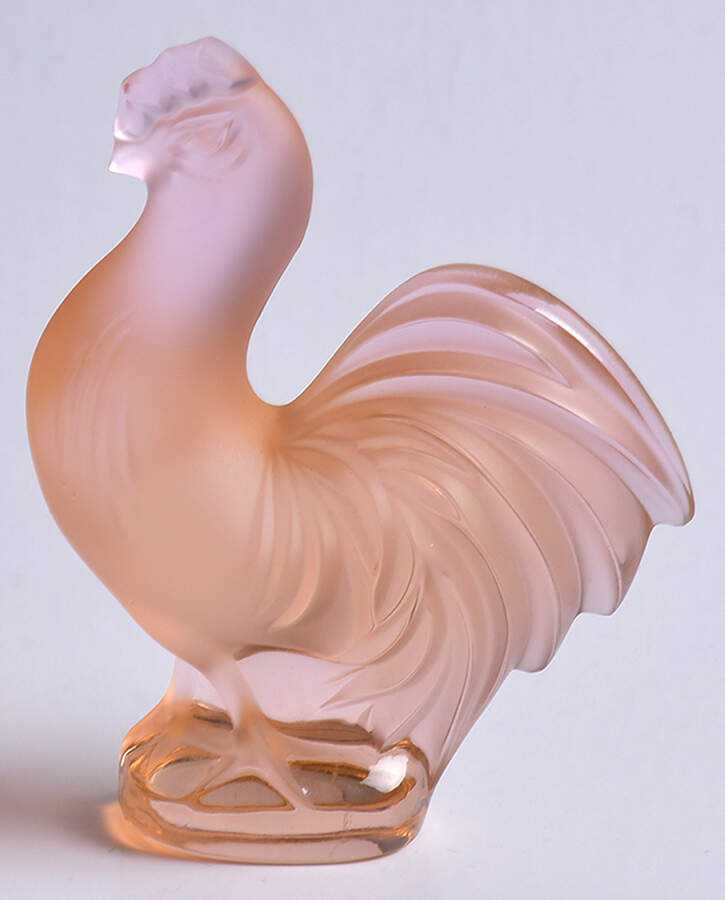Birds Rooster - Orange - Boxed by Lalique-1