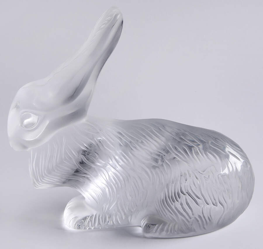 Animals-Domestic Cesar Rabbit - Clear - Boxed by Lalique-1