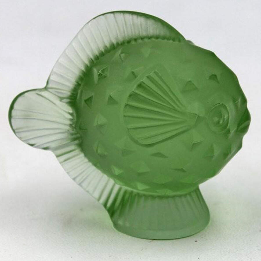 Animals - Other Lune Pufferfish - Green - Boxed by Lalique-1