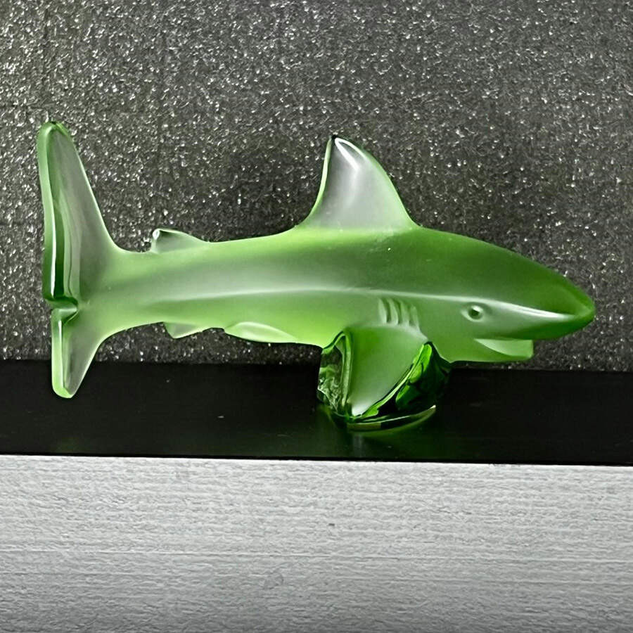 Animals - Other Shark Atlantis - Green - Boxed by Lalique-1