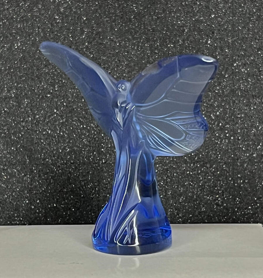 Insects & Butterflies Butterfly Rosee - Blue - No Box by Lalique-1