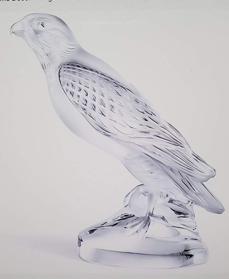 Birds Falcon - Clear - Boxed by Lalique-1
