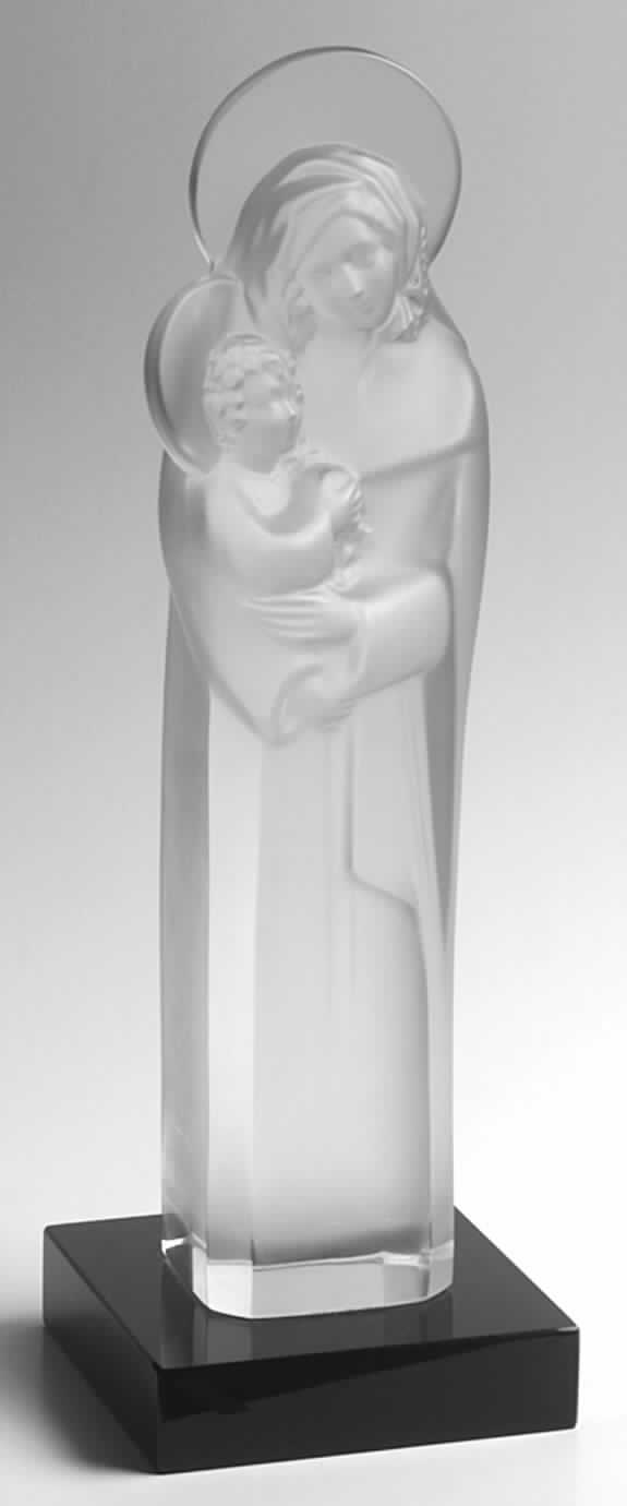 Religious Virgin With Jesus - Madonna - Boxed by Lalique-1