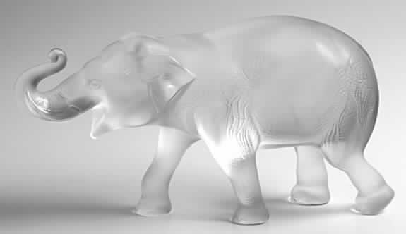 Animals Wild Elephant Sumatra - With Box by Lalique-1