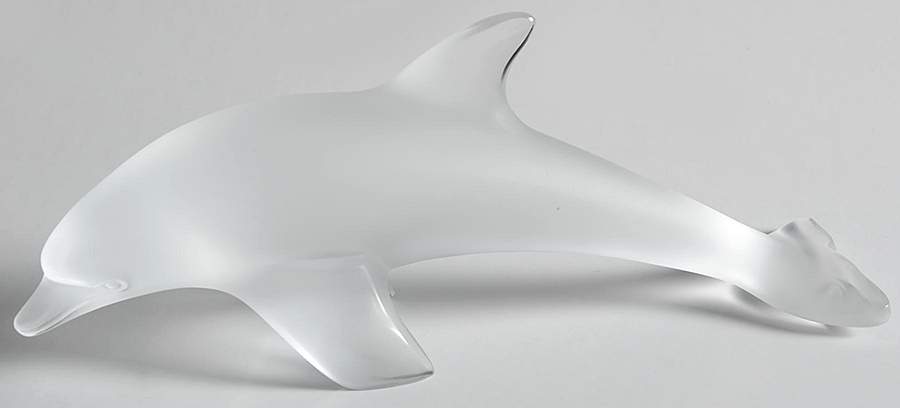Animals - Other Splash The Dolphin - Boxed by Lalique-1