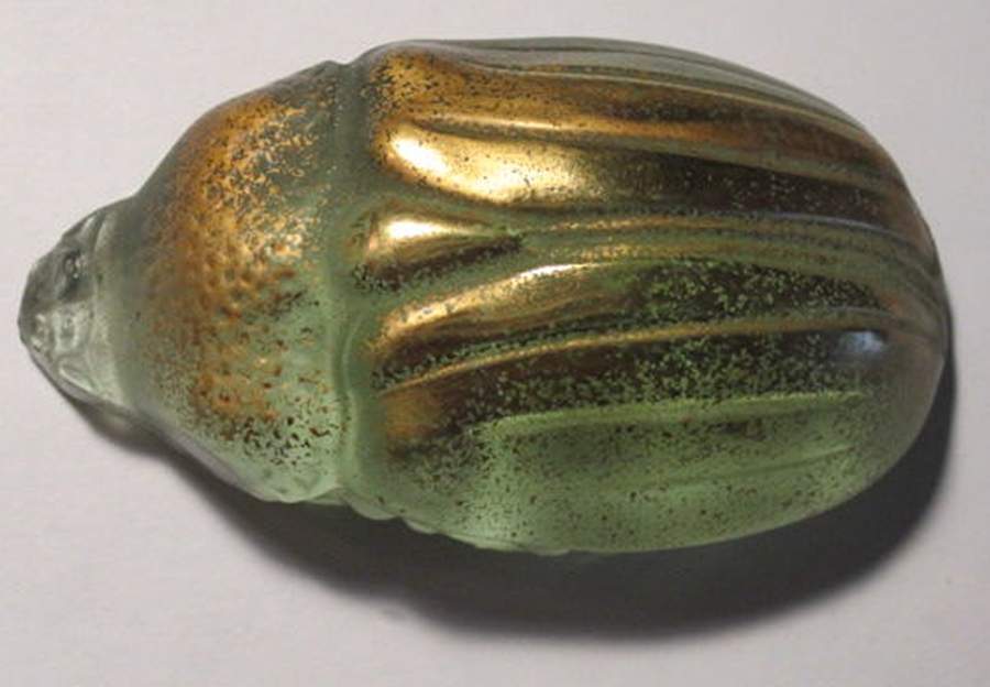 Insects & Butterflies Scarab Meloe-Light Green/Gold - Boxed by Lalique-1