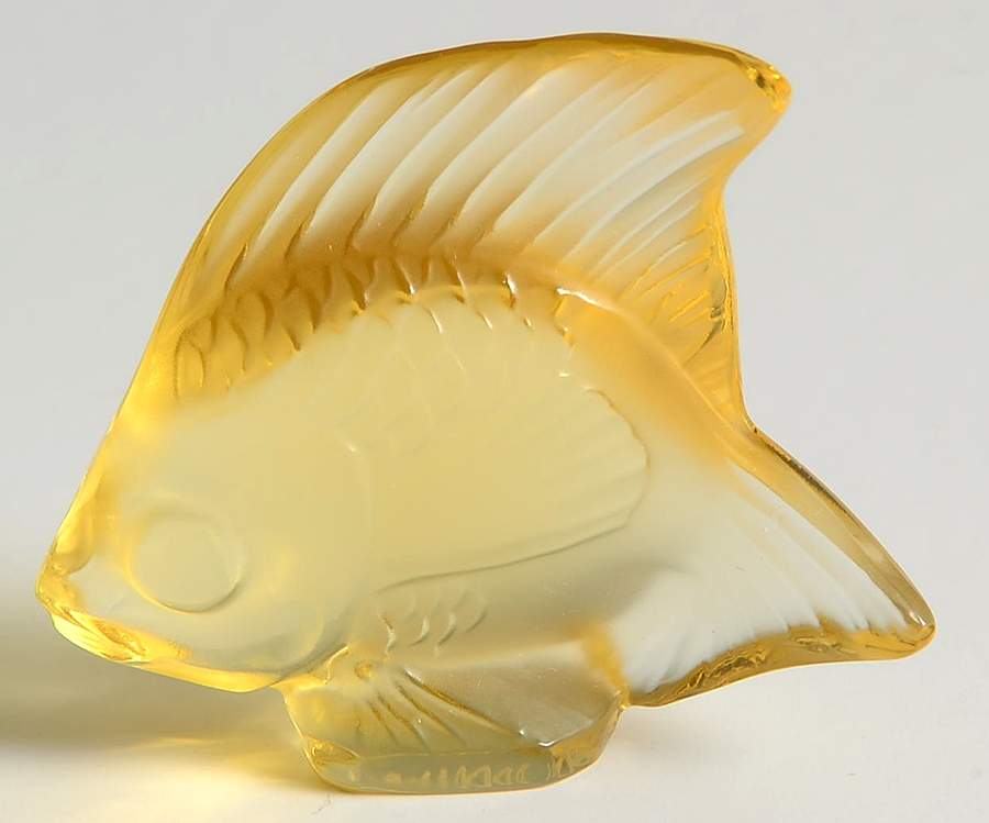 Aquarium Fish Fish - Yellow Gold - Boxed by Lalique-1