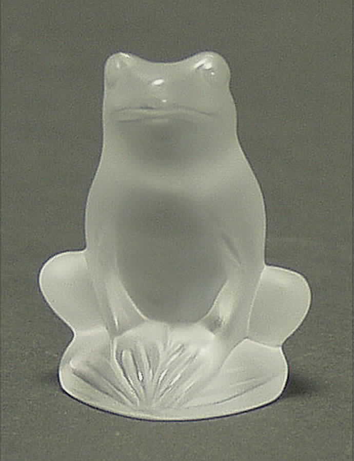 Animals - Other Frog Sitting - Clear - Boxed by Lalique-1