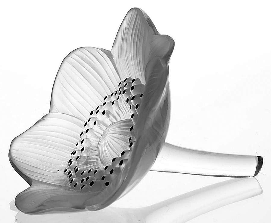 Lalique Figurines & Paperweights Anemone Flora - Clear - Boxed by Lalique-1