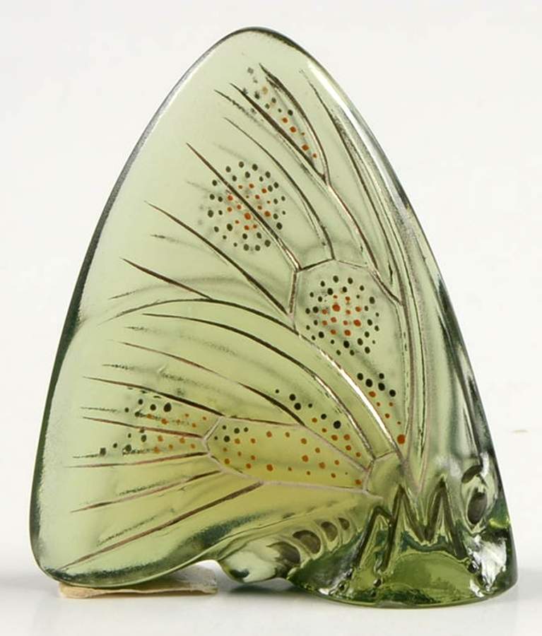 Grand Nacre Butterfly Butterfly - Antinea Green - Boxed by Lalique-1