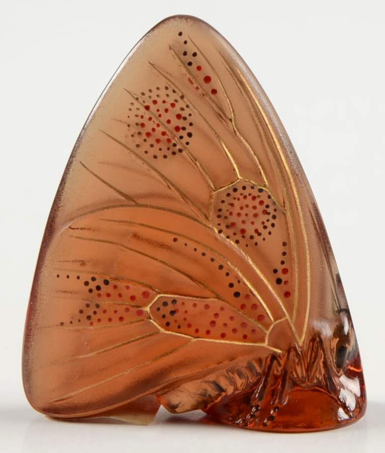 Grand Nacre Butterfly Butterfly - Red - Boxed by Lalique-1