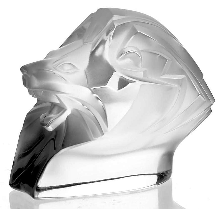 Animals Wild King Lions Head - Boxed by Lalique-1