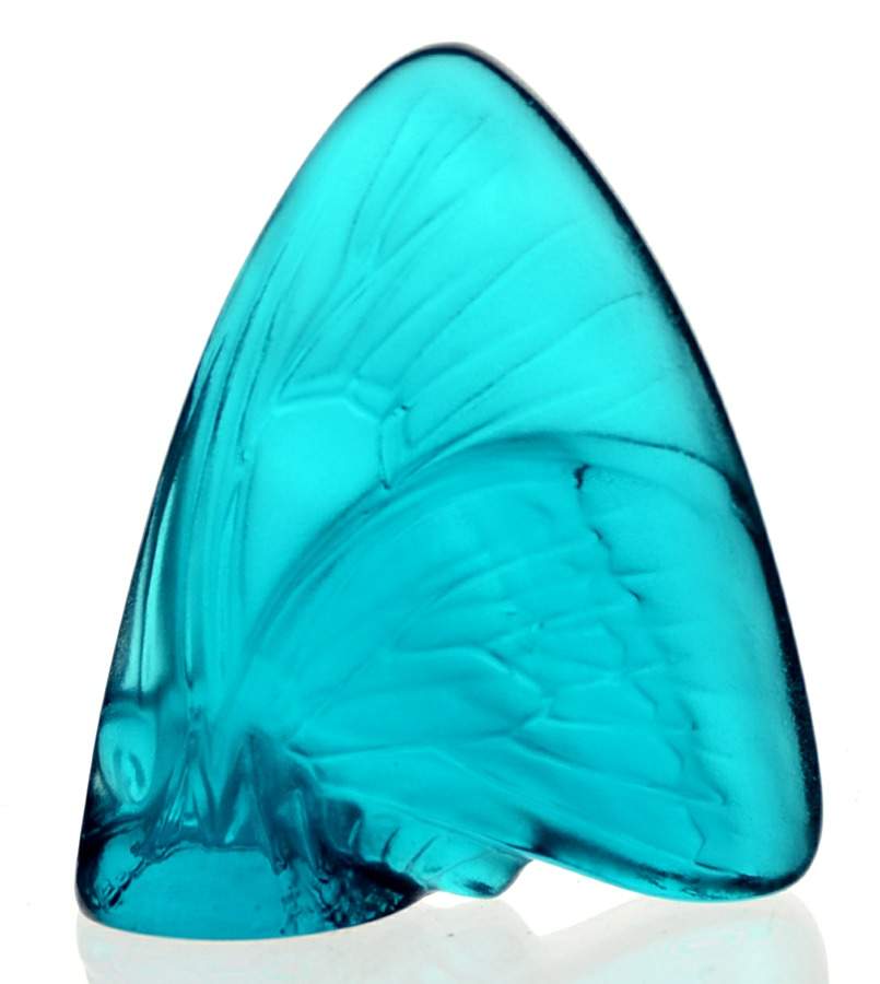 Grand Nacre Butterfly Butterfly-Turquoise No Enamel - Boxed by Lalique-1