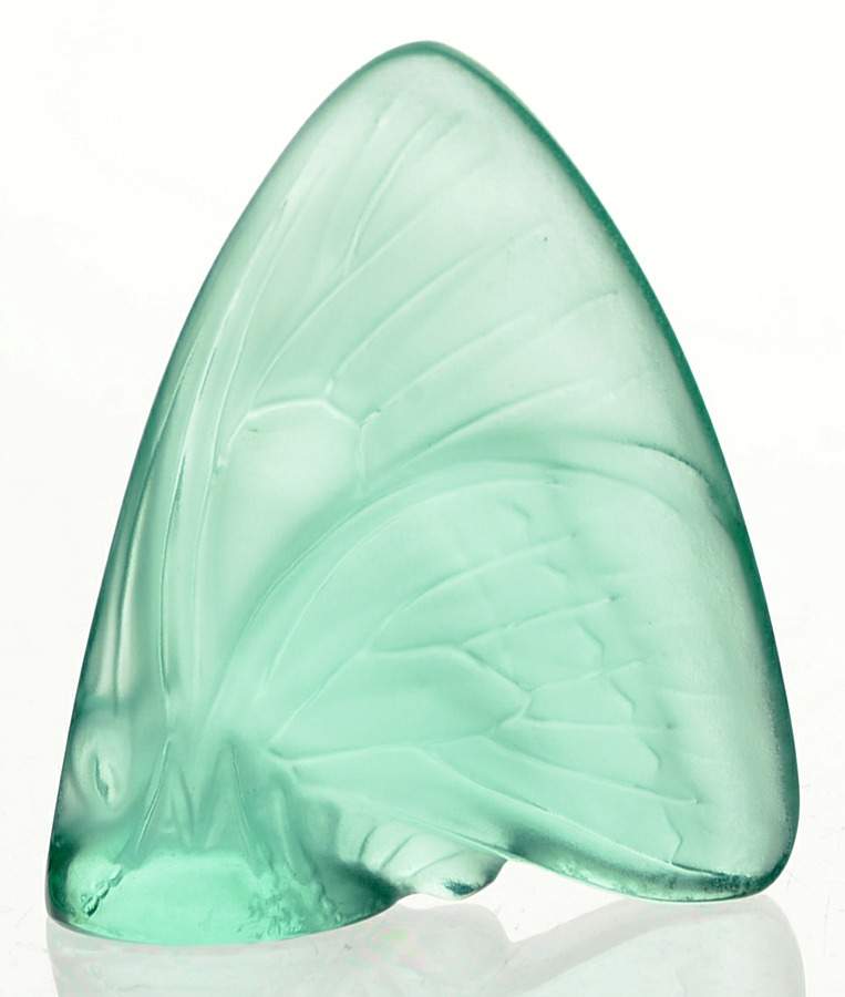 Grand Nacre Butterfly Butterfly - Mint Green No Enamel - Boxed by Lalique-1