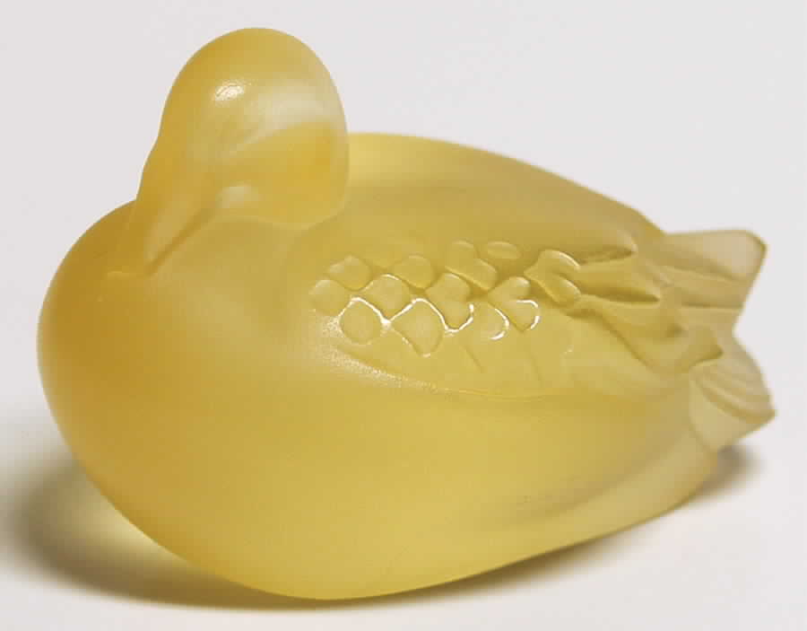 Birds Sleepy Duck - Gold - Boxed by Lalique-1