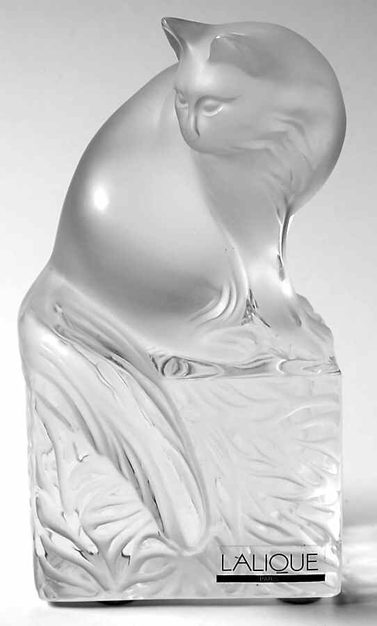 Animals-Domestic Cat - Doumi (Looking Back) - Boxed by Lalique-1