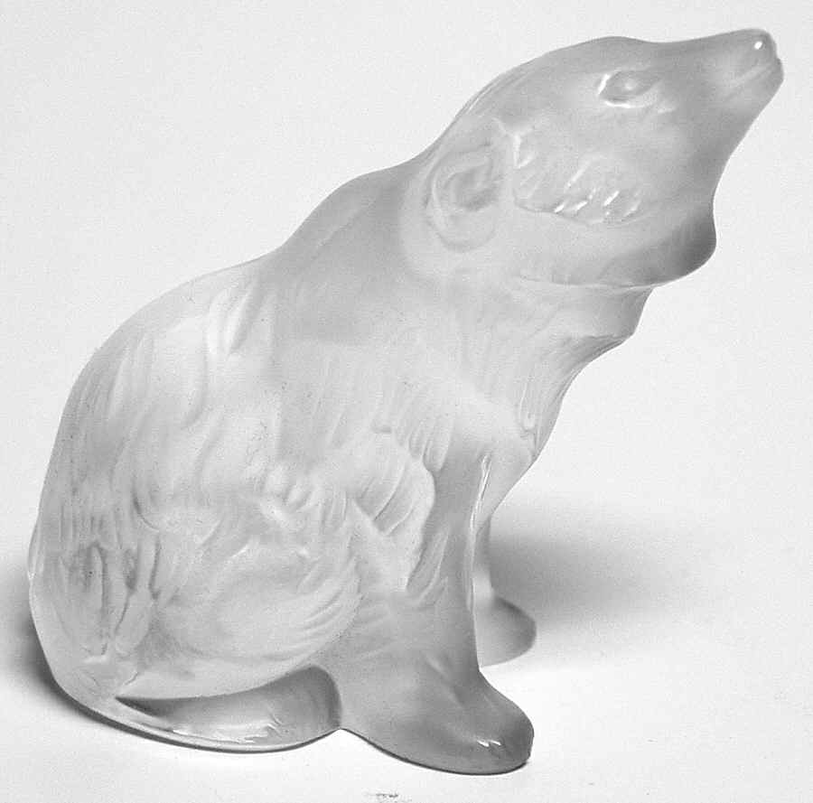 Animals Wild Nouria Bear - Sitting-Clear - Boxed by Lalique-1