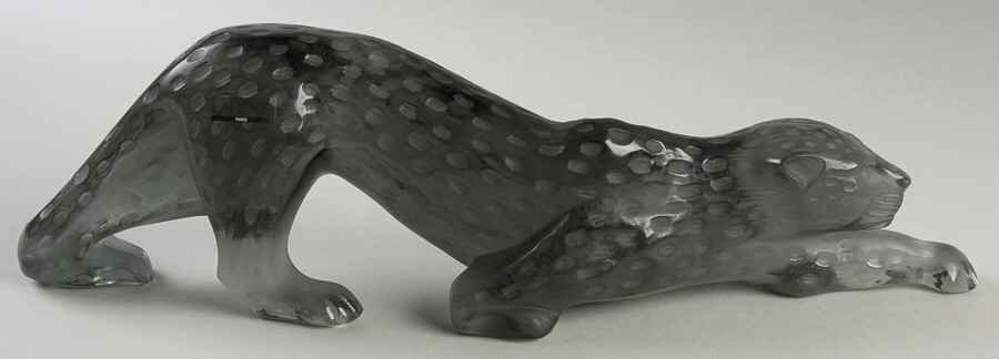 Animals Wild Zeila - Panther Gray Large - Boxed by Lalique-1