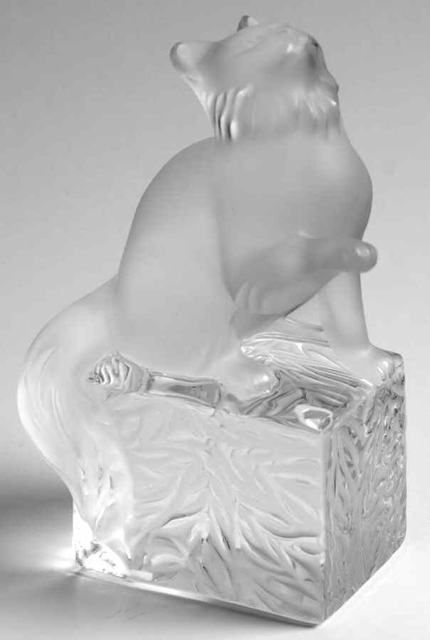 Animals-Domestic Kitten With Paw Up - Boxed by Lalique-1