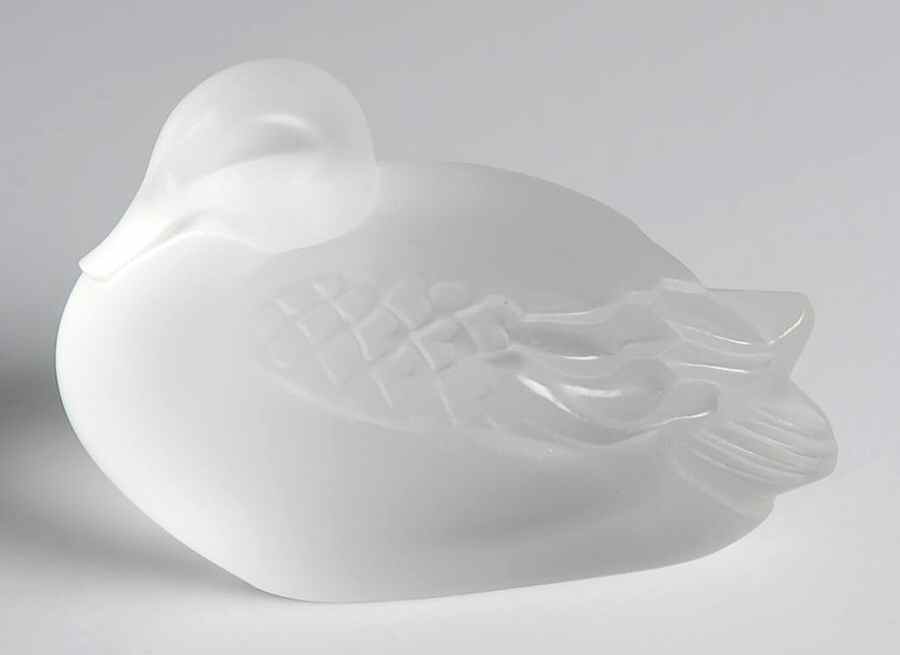 Birds Sleepy Duck - Clear - Boxed by Lalique-1