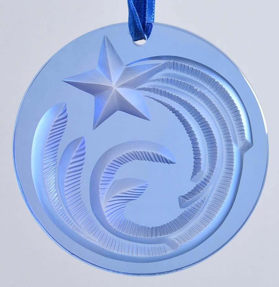 Lalique Christmas Ornament Comet-Sapphire - No Box by Lalique-1