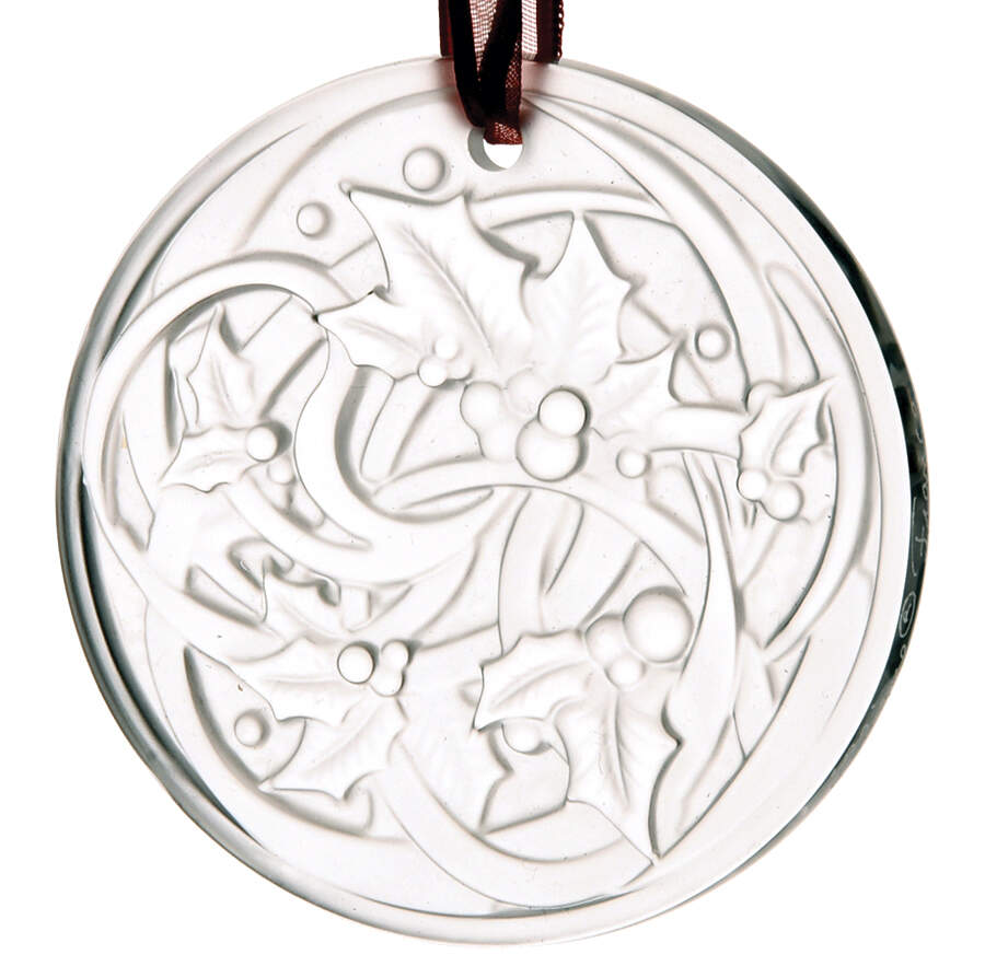 Lalique Christmas Ornament Entrelacs (Tracery)-Clear - With Box by Lalique-1