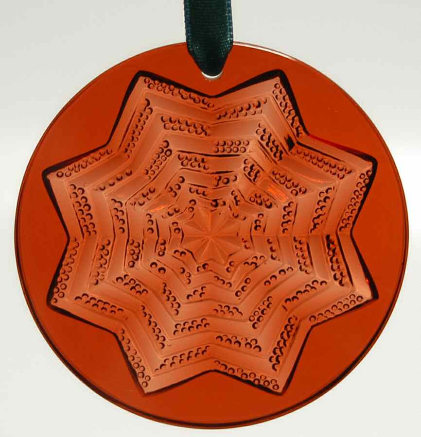 Lalique Christmas Ornament Star-Red - No Box by Lalique-1