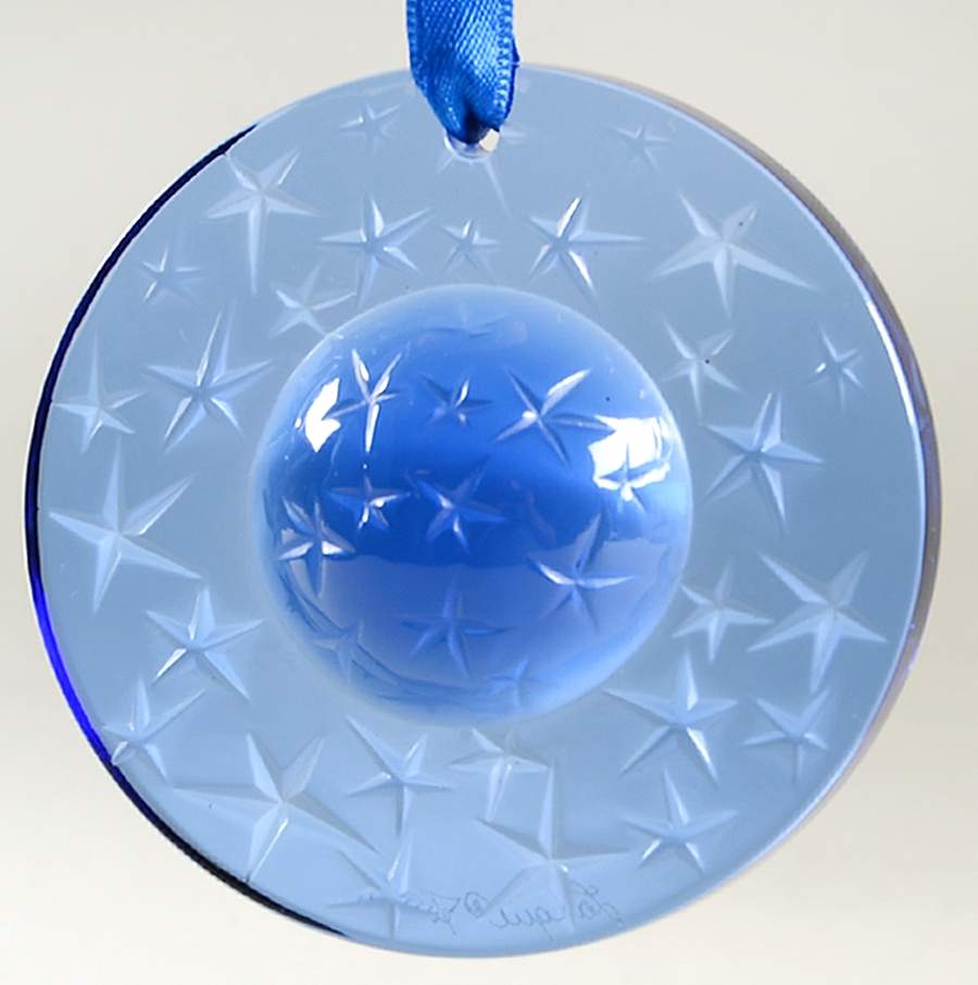 Lalique Christmas Ornament Stars-Sapphire - Boxed by Lalique-1
