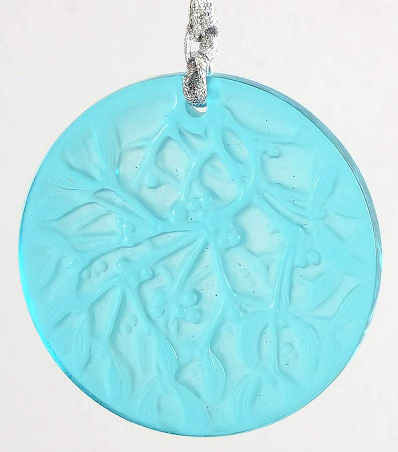 Lalique Christmas Ornament Mistletoe-Blue - No Box by Lalique-1