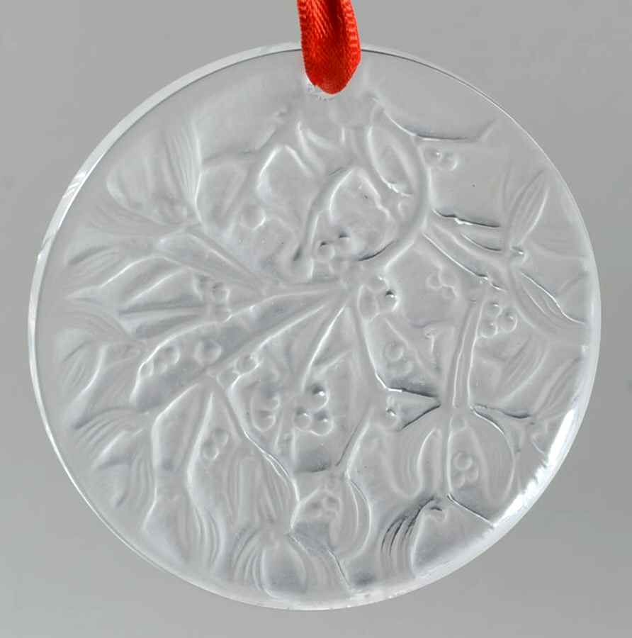 Lalique Christmas Ornament Mistletoe-Clear - No Box by Lalique-1
