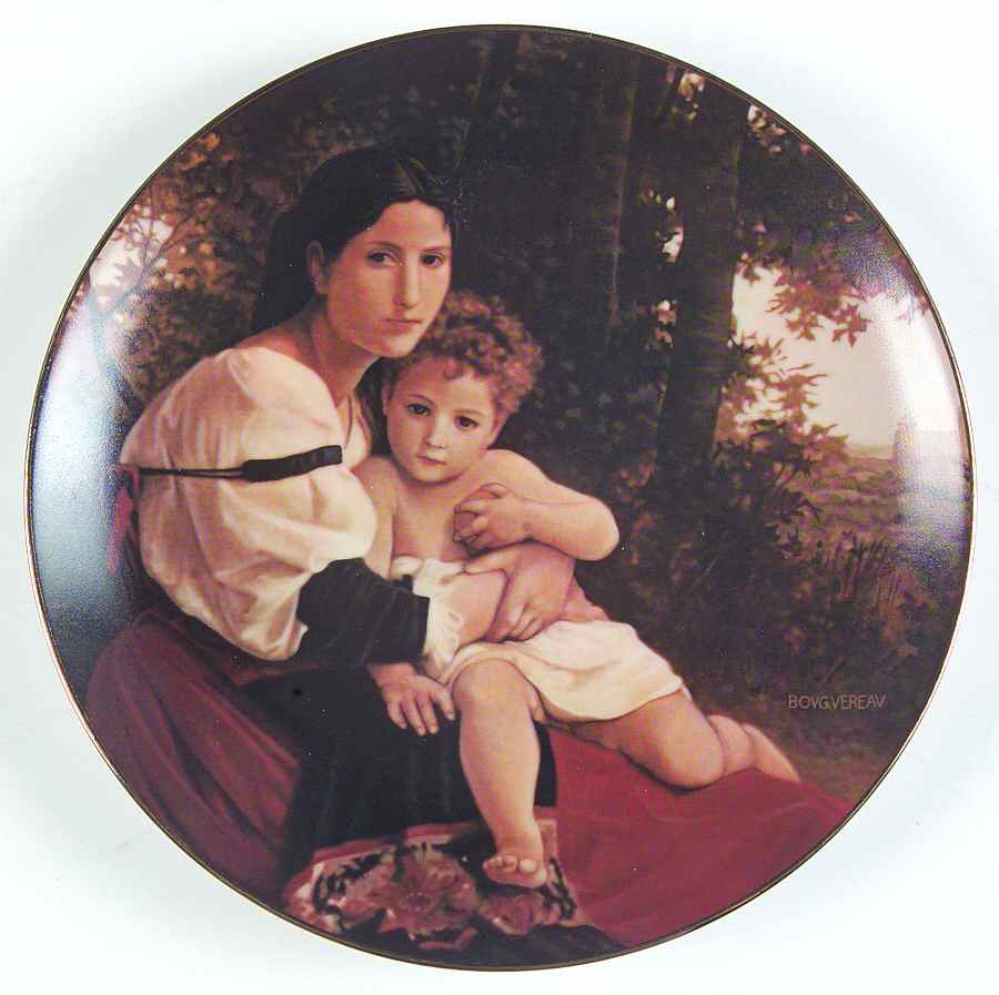 Beauty of Bouguereau Solange Et Enfant - Boxed by Royal Cornwall-1