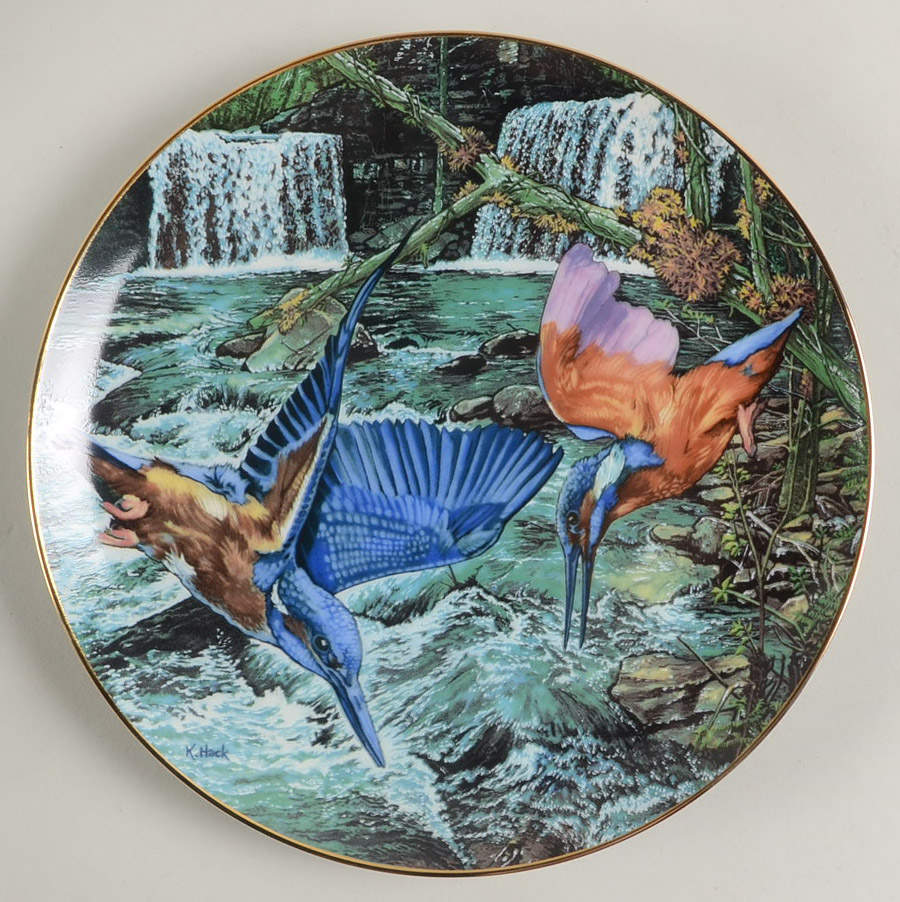 Exotic Birds of Tropique Ultramarine Kingfisher - No Box by Royal Cornwall-1