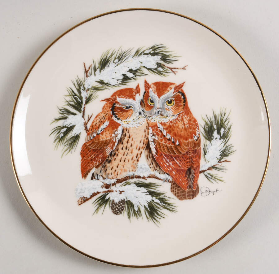 Four Seasons Warmth-Winter Owls - With Box by Royal Cornwall-1