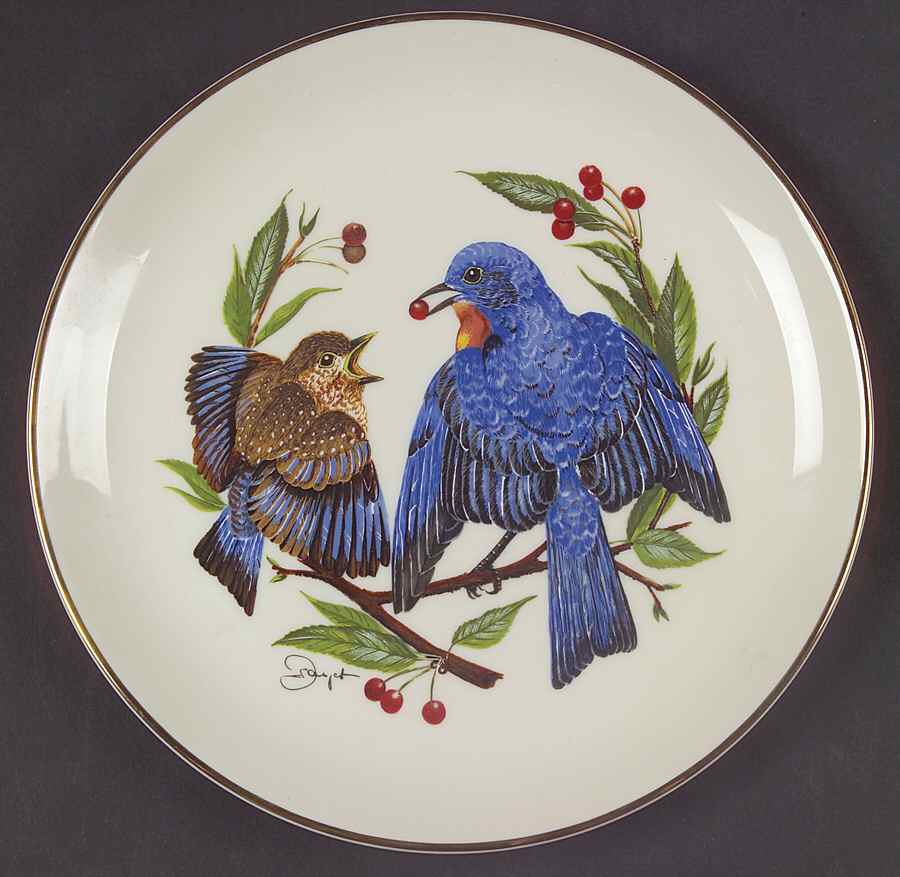 Four Seasons The Fledgling-Summer Blubirds - Boxed by Royal Cornwall-1