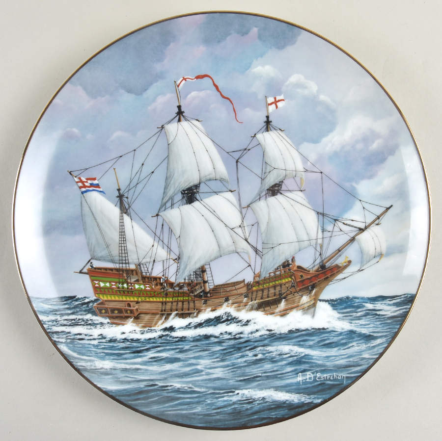 2000 Years of Sailing Ships Golden Hind - No Box by Royal Cornwall-1