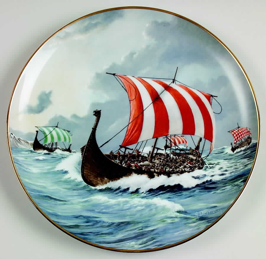 2000 Years of Sailing Ships Viking Drakar - No Box by Royal Cornwall-1