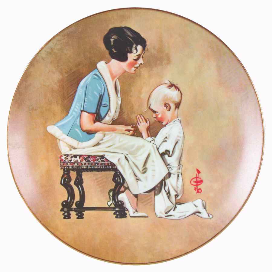 Leyendecker Mother's Day God Bless Mommy - With Box by Royal Cornwall-1